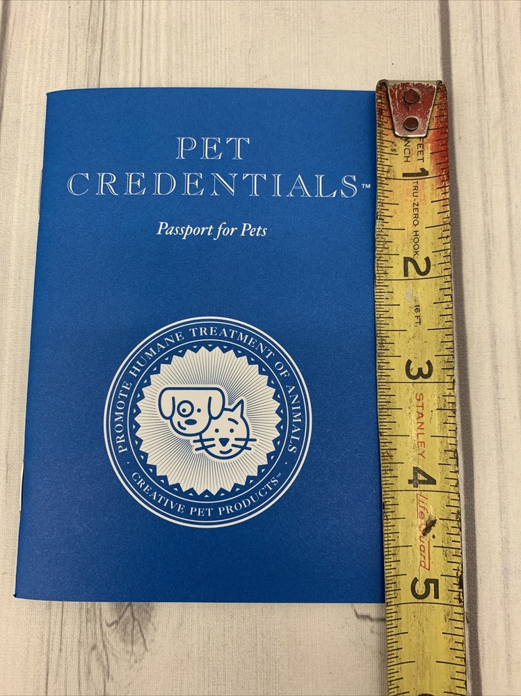 pet credentials passport for pets booklet