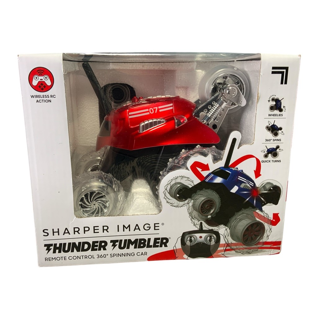 Sharper Image Thunder Tumbler Wireless Remote Control Car Red