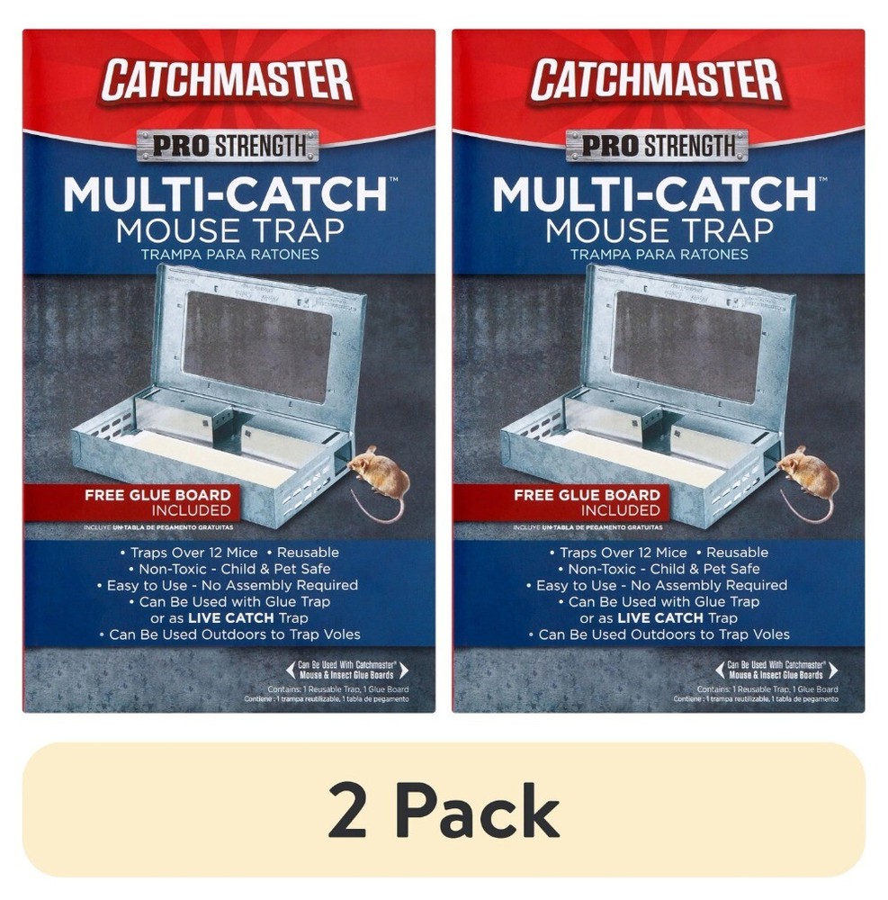 Home (2 pack) Catchmaster Reusable Solid Pro Series Multi-Catch Mouse Trap