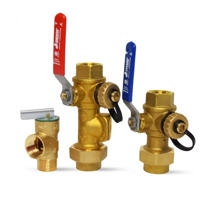 Jomar 3/4" Lead Free Tankless Water Heater Valve Kit 810-504G