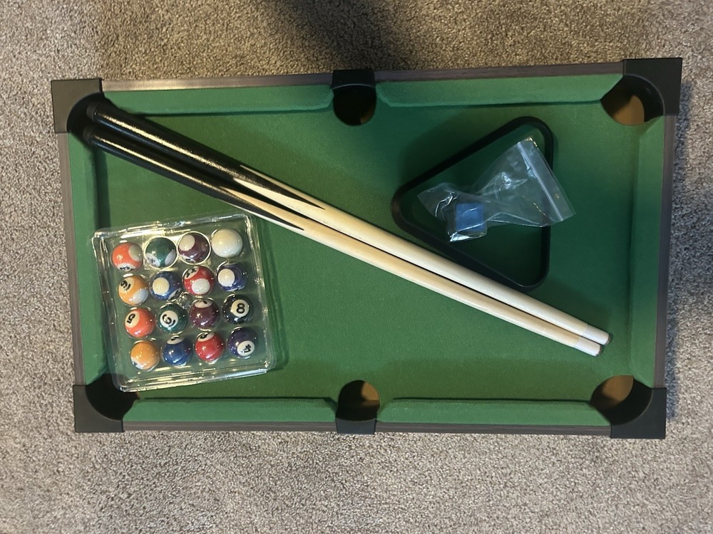 Tabletop Pool Table 20”x12.1”x3.75”