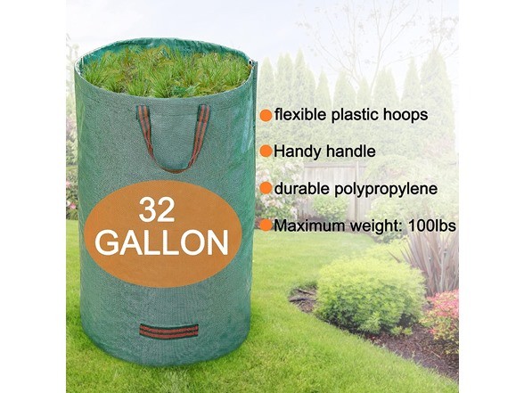 GOODPARTNER WEED PULLER TOOL 40" LONG HANDLE WEED PICKER LEAF BAG - BLACK/ORANGE
