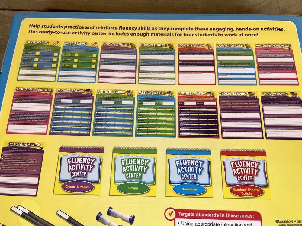 Lakeshore Learning Reading First Activity Center Fluency New 2nd-3rd Grade