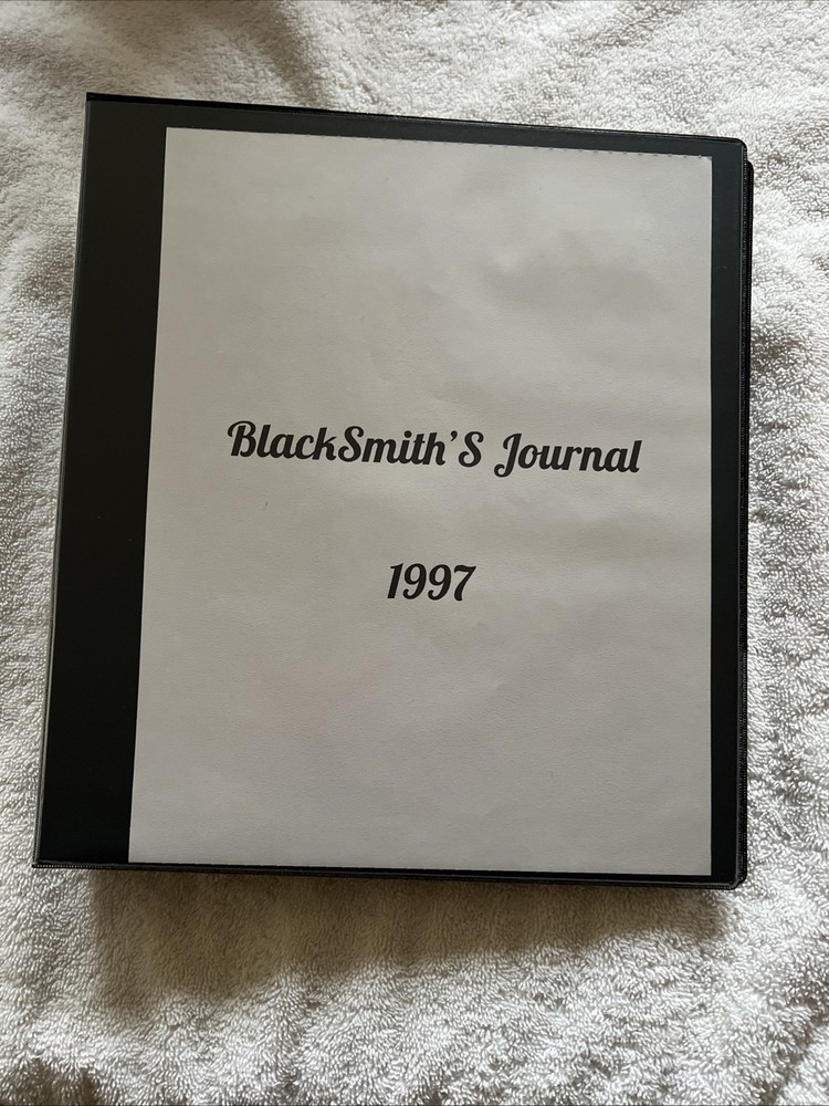 Blacksmith's Journal 1997 Complete Year Illustrated Techniques Set