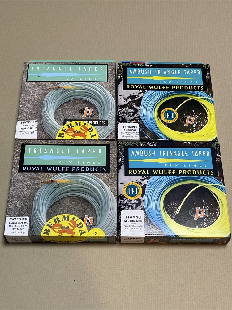 1 - PKG Royal Wulff Products Triangle Taper TT BA Multiple Weights Available