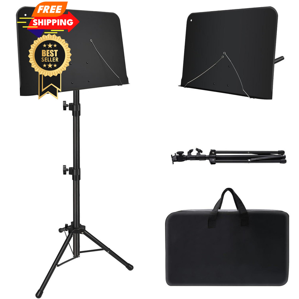 Sheet Music Stand, 1/2/3 Pack Adjustable Standard Version, 1 pack black