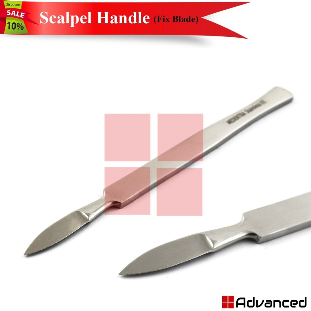 5 Pieces Surgical Scalpel Handle Fixed Blade Anatomical Cutting Crafting Tools