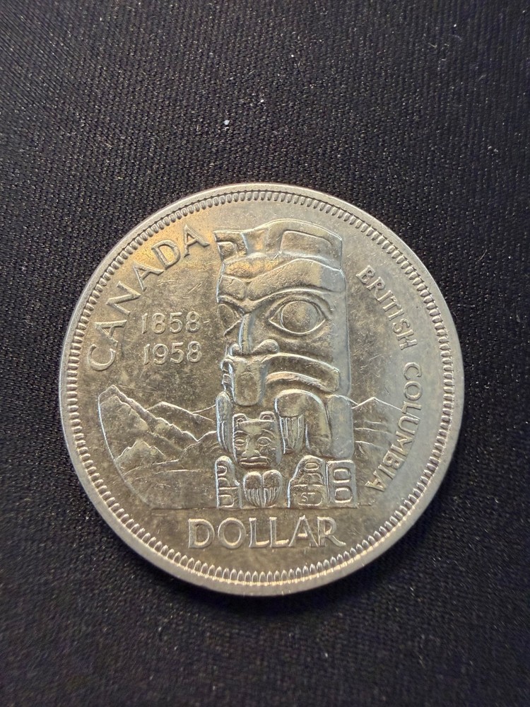 1958 Canadian Silver Dollar Coin