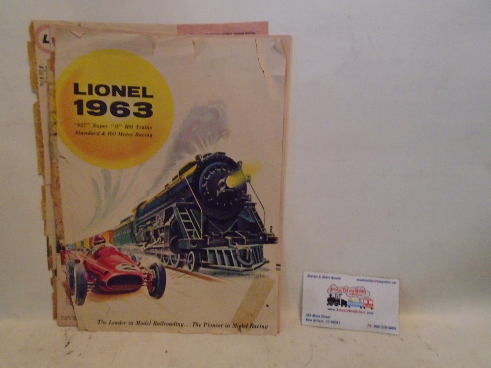 ORIGINAL LIONEL 1963 56 PAGE TRAIN CATALOG