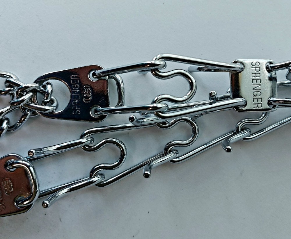 Herm Sprenger Chrome Plated Dogs Training Collar Medium