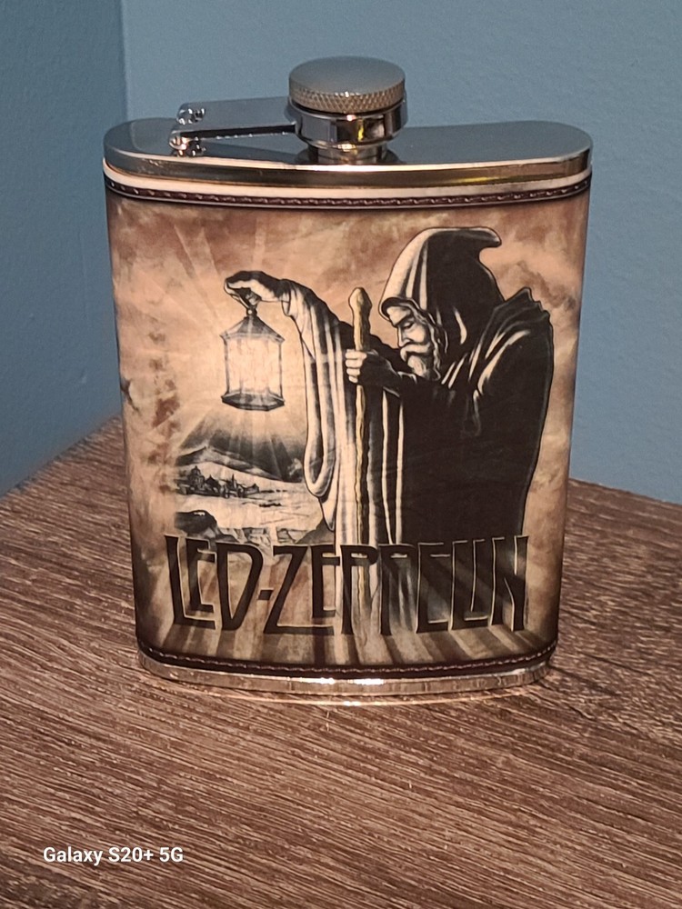 Led Zeppelin: The Hermit 8 oz flask custom made NEW