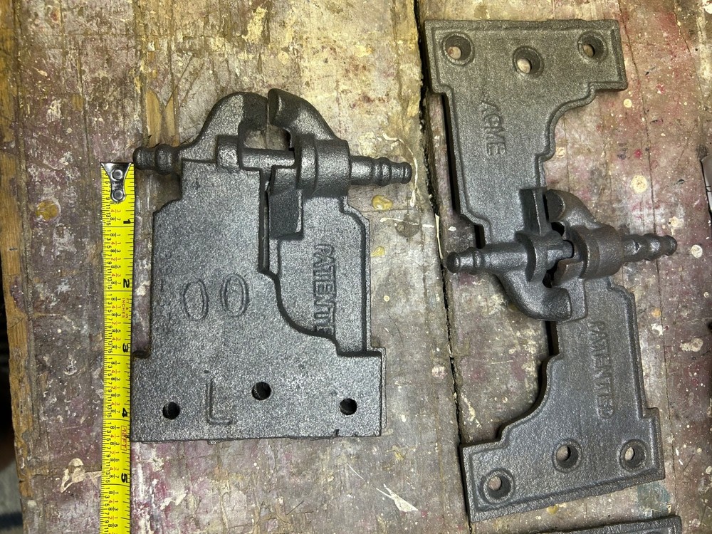 Cast Iron Acme Shutter Hinges # 88 - 378 - 2 Left & 2 right hinge