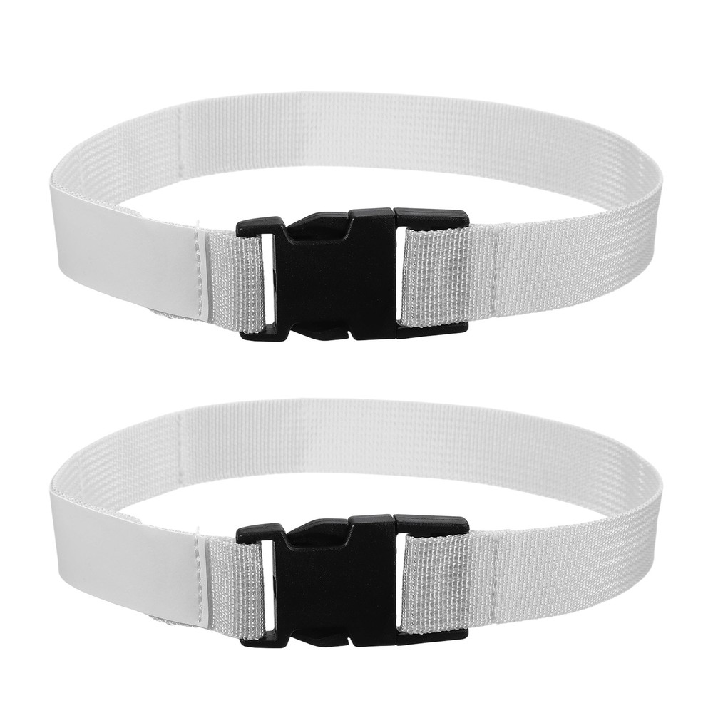 2 Pcs Multipurpose Laundry Strap with Buckle, White