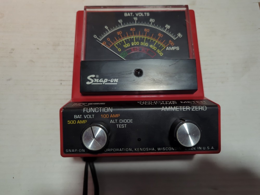Vintage Snap-On Inductive Volt-Amp Meter MT 952, UNTESTED