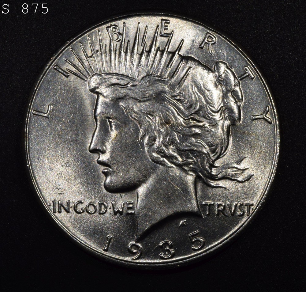 1935-S Peace Dollar "CH BU"