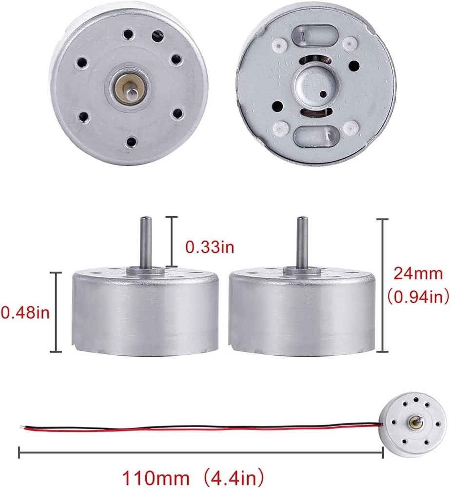 Mini Generator Motor 3-12V 6pk w/ Propeller