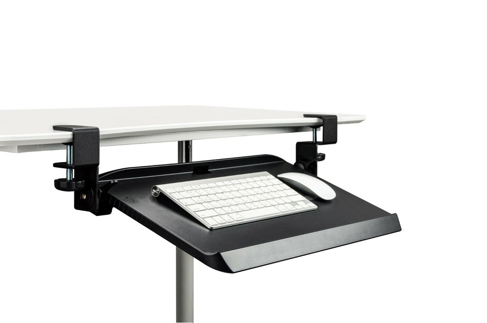 Mobotron Clamping Under-Desk Keyboard Tray with Ergonomic 3-Angle Adjustment
