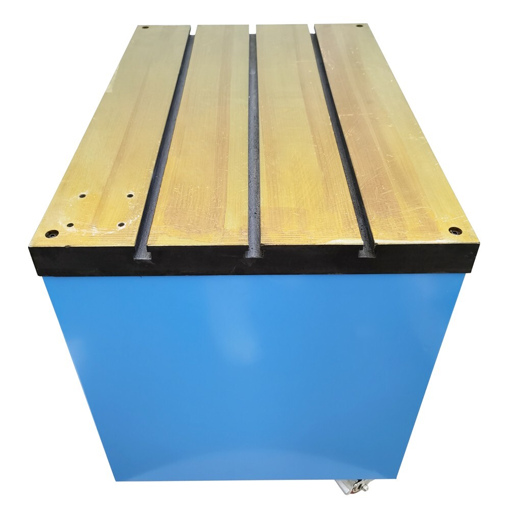 Tapping Machine Worktable Removable T-slot Table Fixed Base Storage Drawers