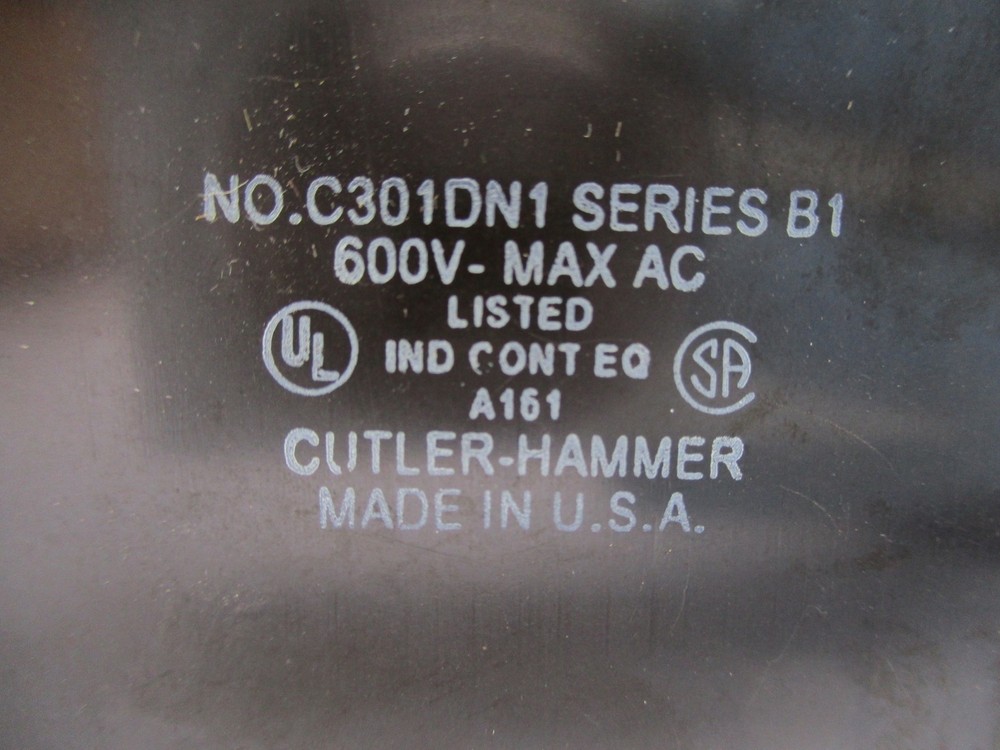 CUTLER HAMMER C301DN1 SER. B1 600VAC NSNP