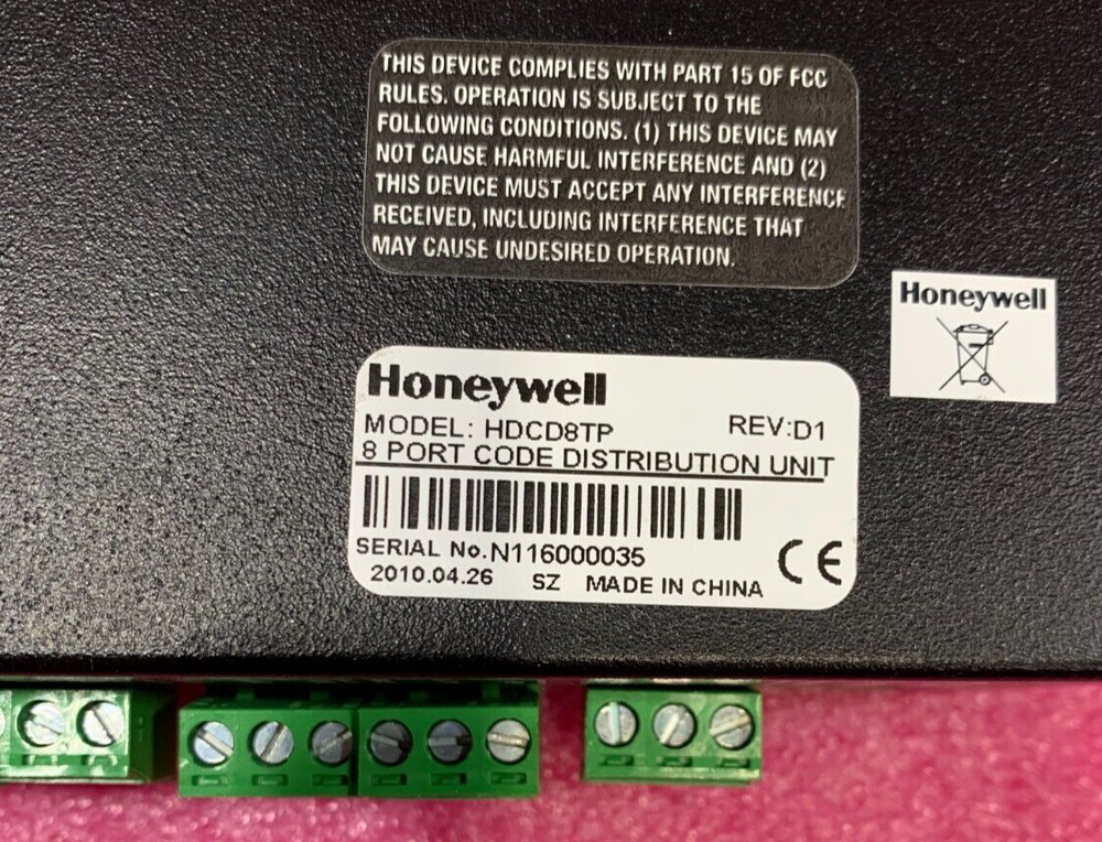 Honeywell HDCD8TP 8-Port Bi-Directional PTZ CCTV Code Distribution Unit