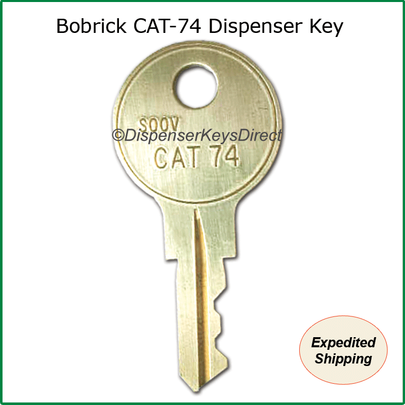 BOBRICK DISPENSER KEY - Cat 74 Key