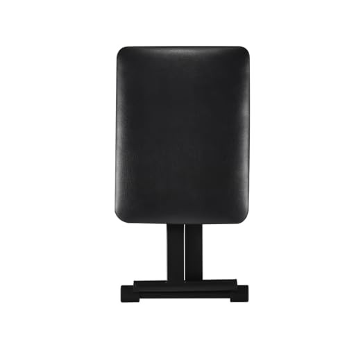 Keyboard Bench X-Style Height Adjustable Padded Cushion Foldable Stool Black