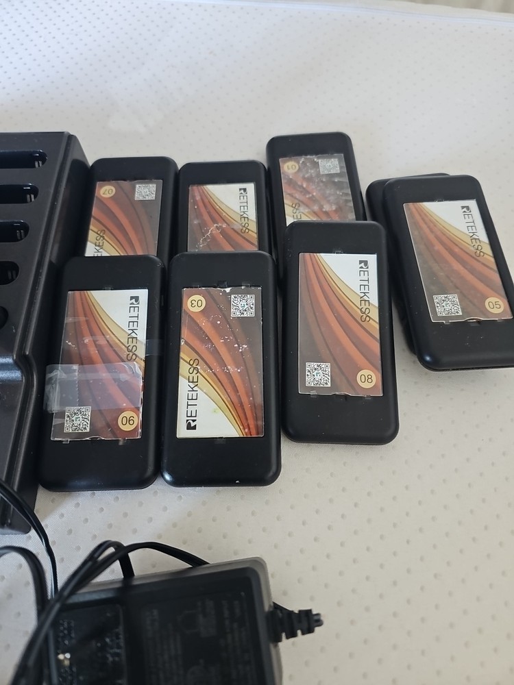 ETEKESS Wireless Calling System 10 Call Buttons 1 Transmitter 10 Receivers