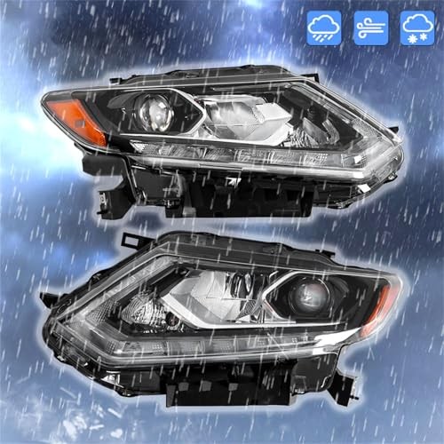 Headlights Assembly Driver and Passenger Side Headlamps Replacement for 2014