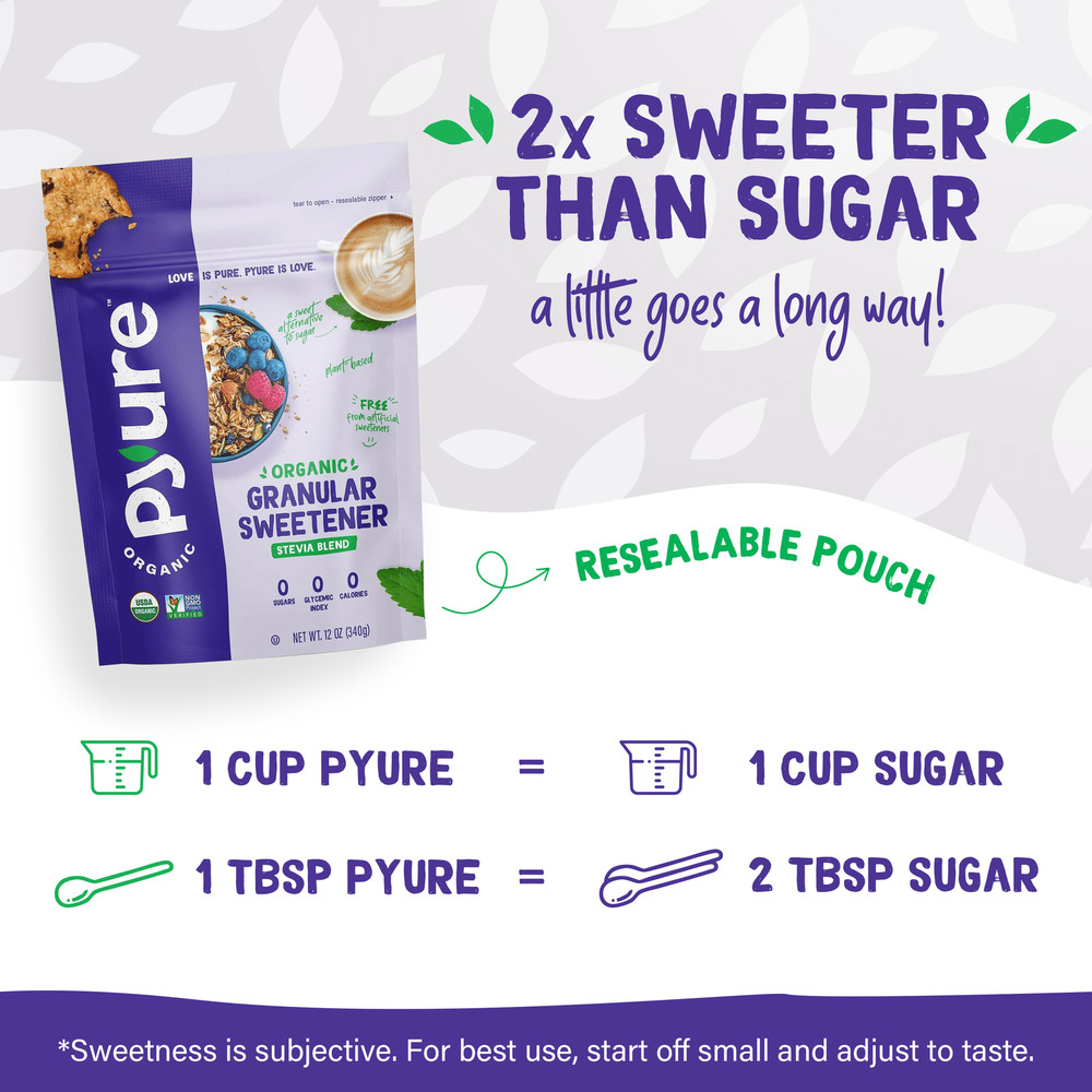 Pyure Organic Stevia Blend | Granulated Sugar Substitute