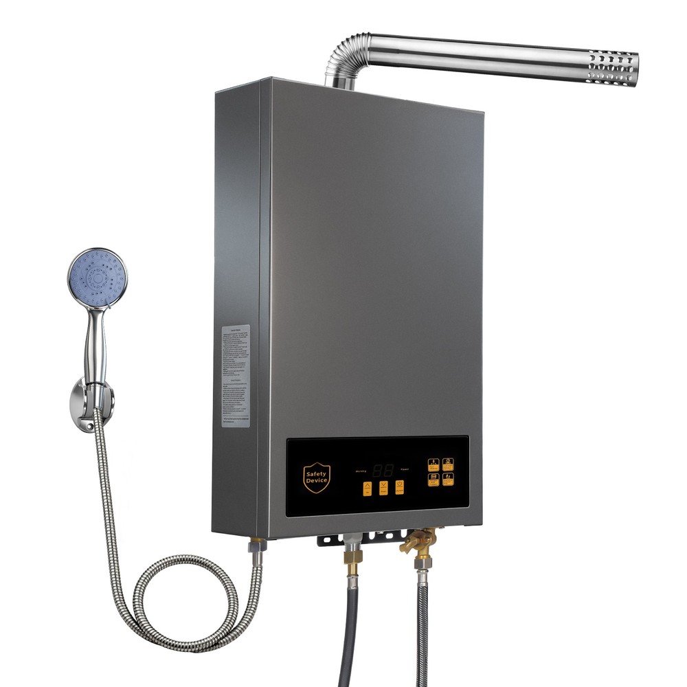 Tankless Water Heater Propane 3.6 GPM 80,000 BTU 24KW Digital Display 110V US