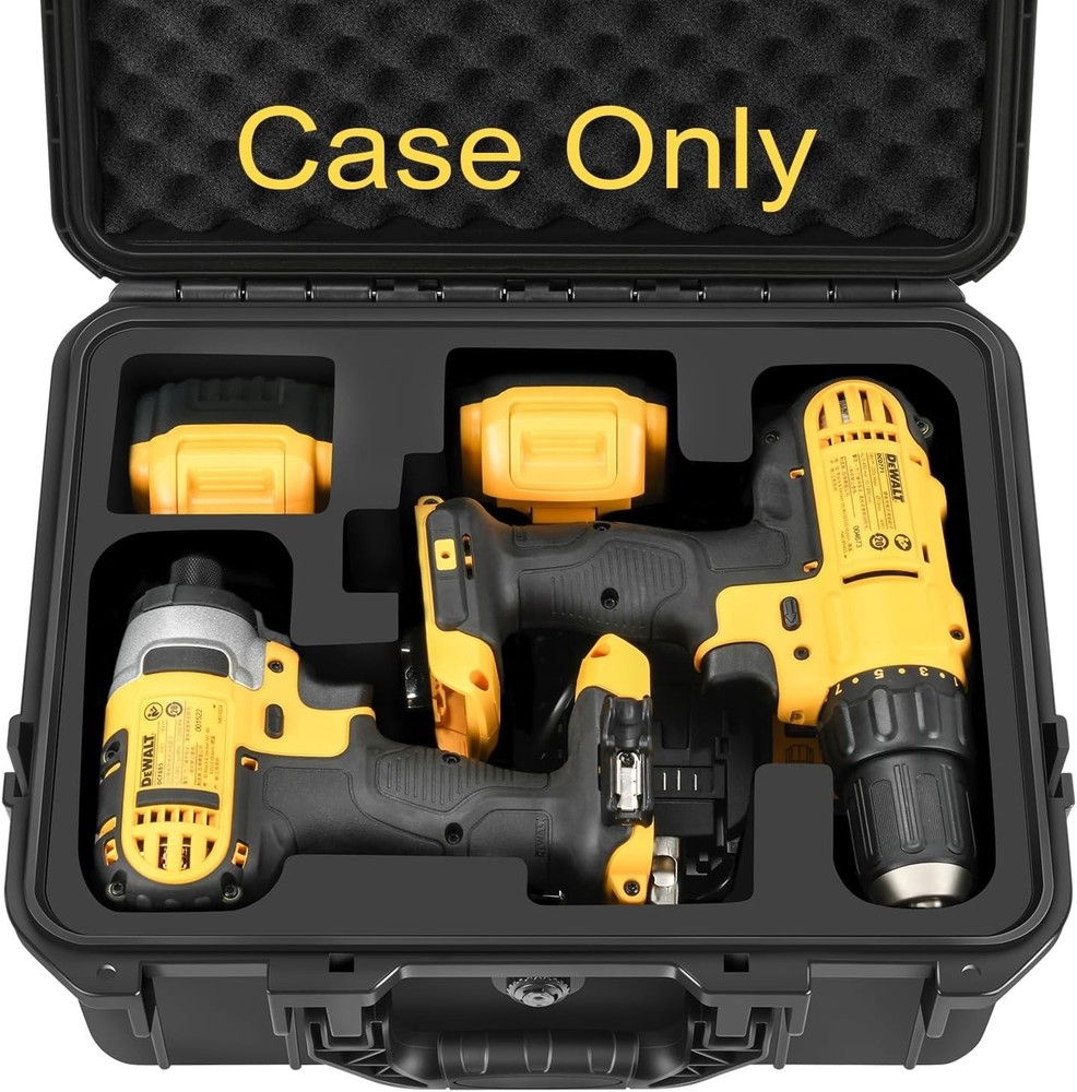 Impact Drill Driver Case for Dewalt: Waterproof Tool Box for Dewalt 20V Tools...