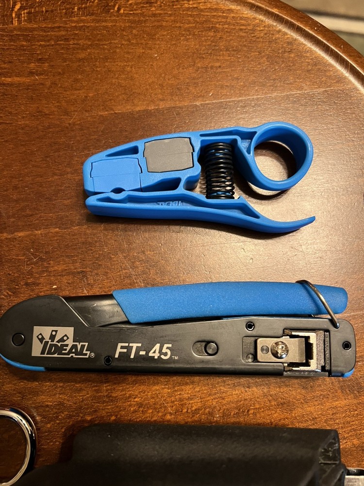 Home Network & Coax Tool Kit – Cable Tester, Compression Tool, F Connectors