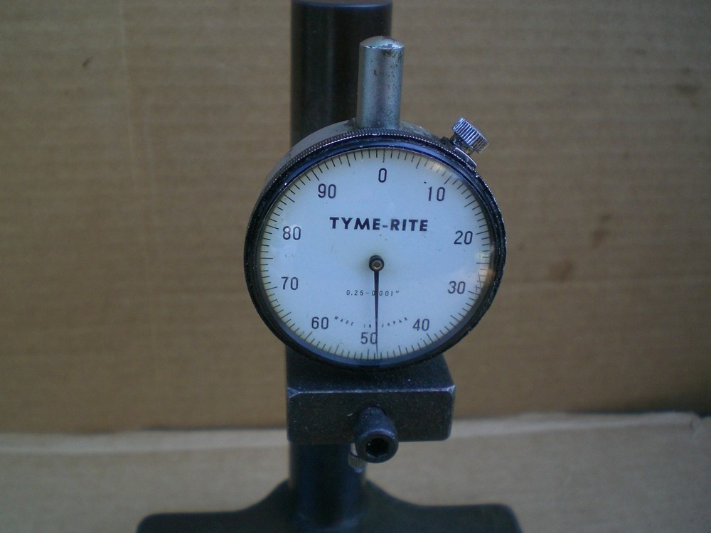 6 x 6 in Cast Iron Comparator stand with indicator