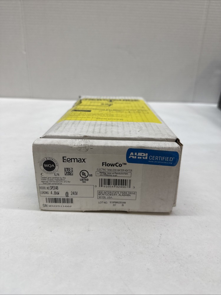 EEMAX SPEX48 Electric Tankless Water Heater,240V 485A97