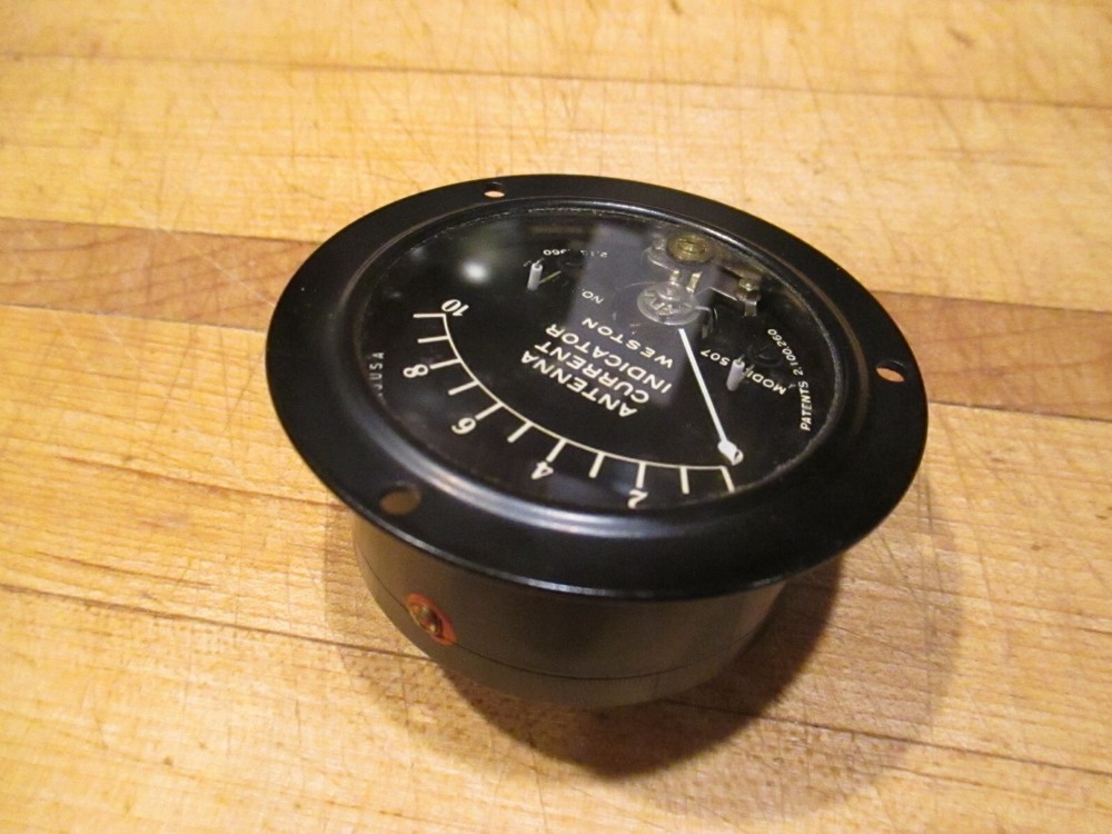 Weston 507 Antenna Current Indicator - Model 507 - 2.5" ~4ma FS