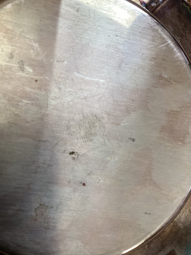 Oneida U.S.A. 7 1/2” Raised Silver Plate