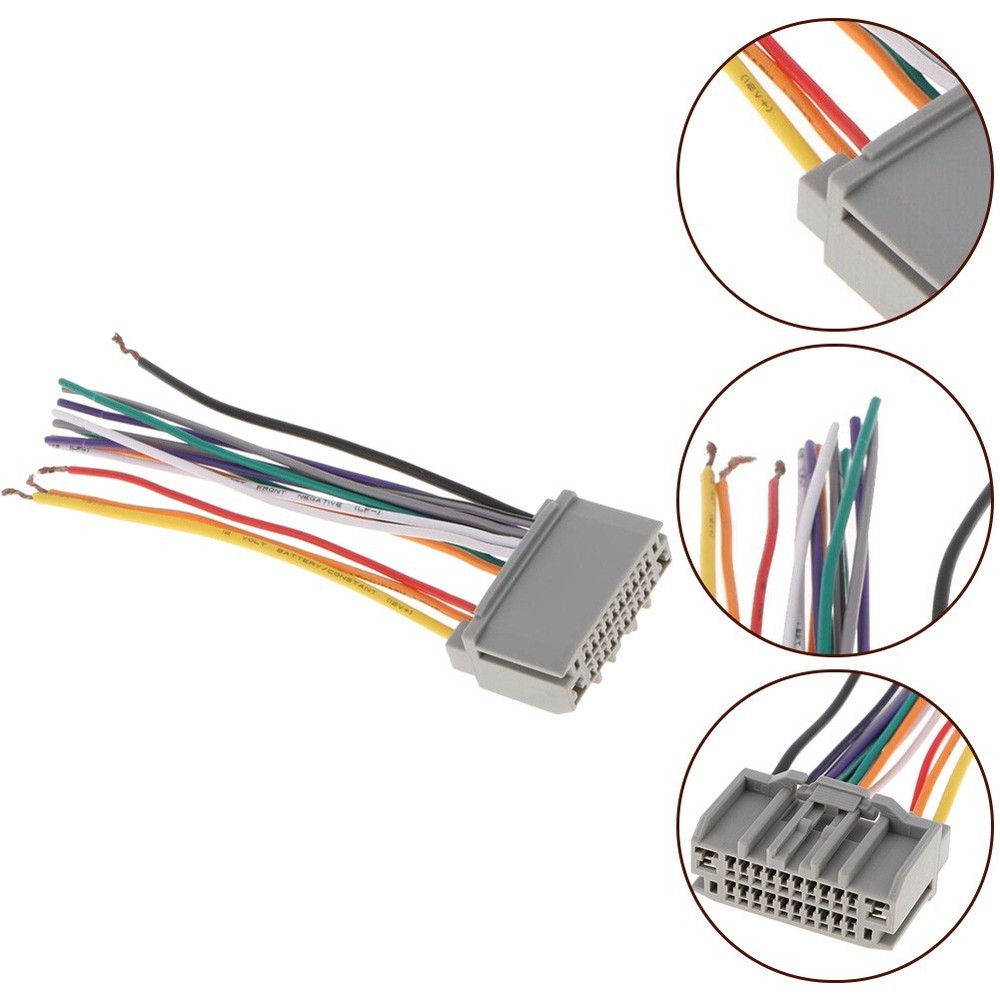 Efficient Car Audio Stereo Wiring Harness Adapter for Jeep ABS Material