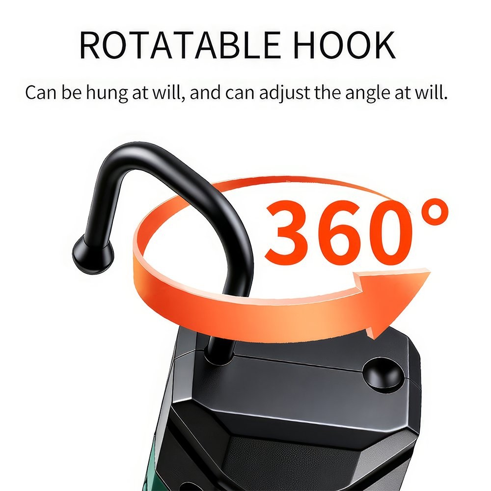 Cordless LED Worklight Rechargeable Handheld Torch Magnetic Lamp Hook Flashlight