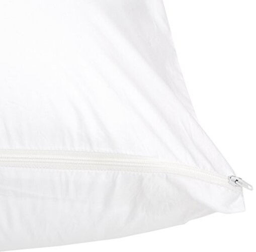 100% Cotton Hypoallergenic Pillow Protector Case - White Body