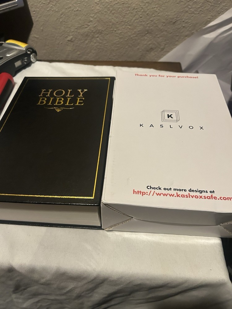 Holy Bible Book  Lock Safe Kaslvox