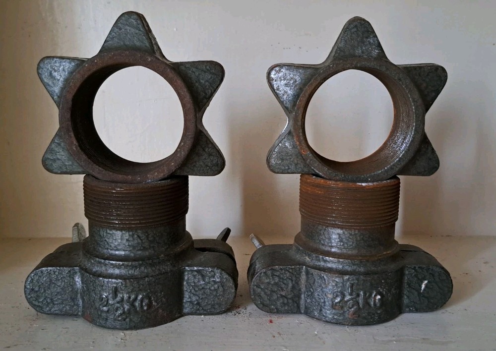 1980s Spin Lock Collars. 5 Kg Weights