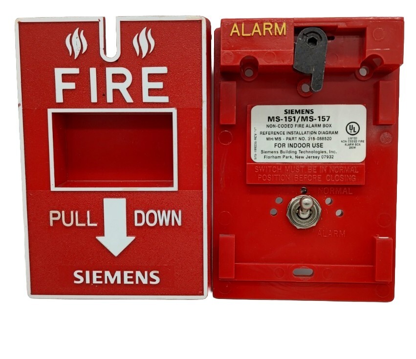 Lot of 4 - SIEMENS MS-151 - Manual Pull Station