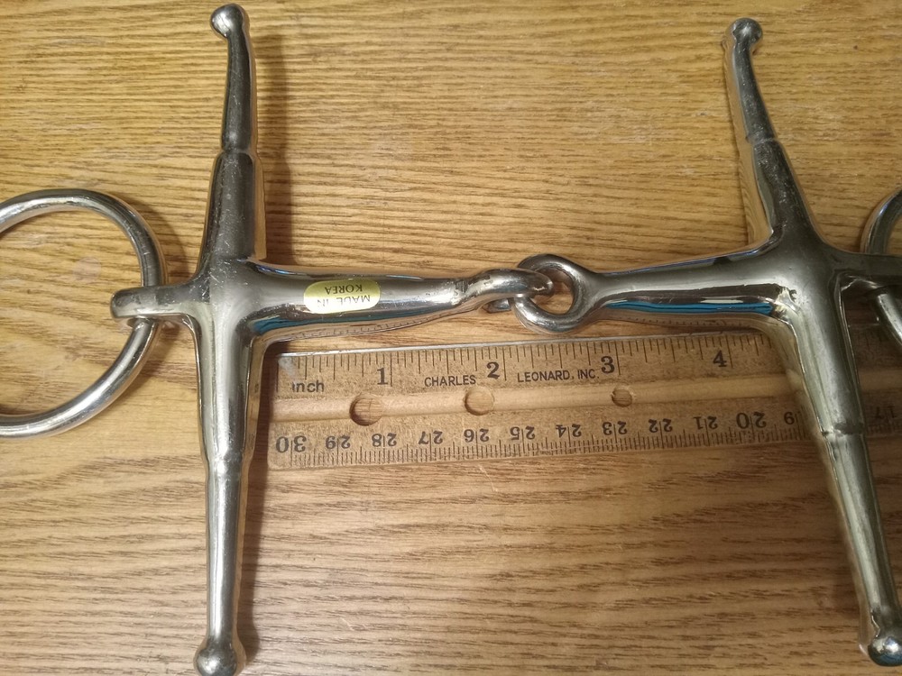 New Fulmer cheek snaffle bit 4 1/4 in