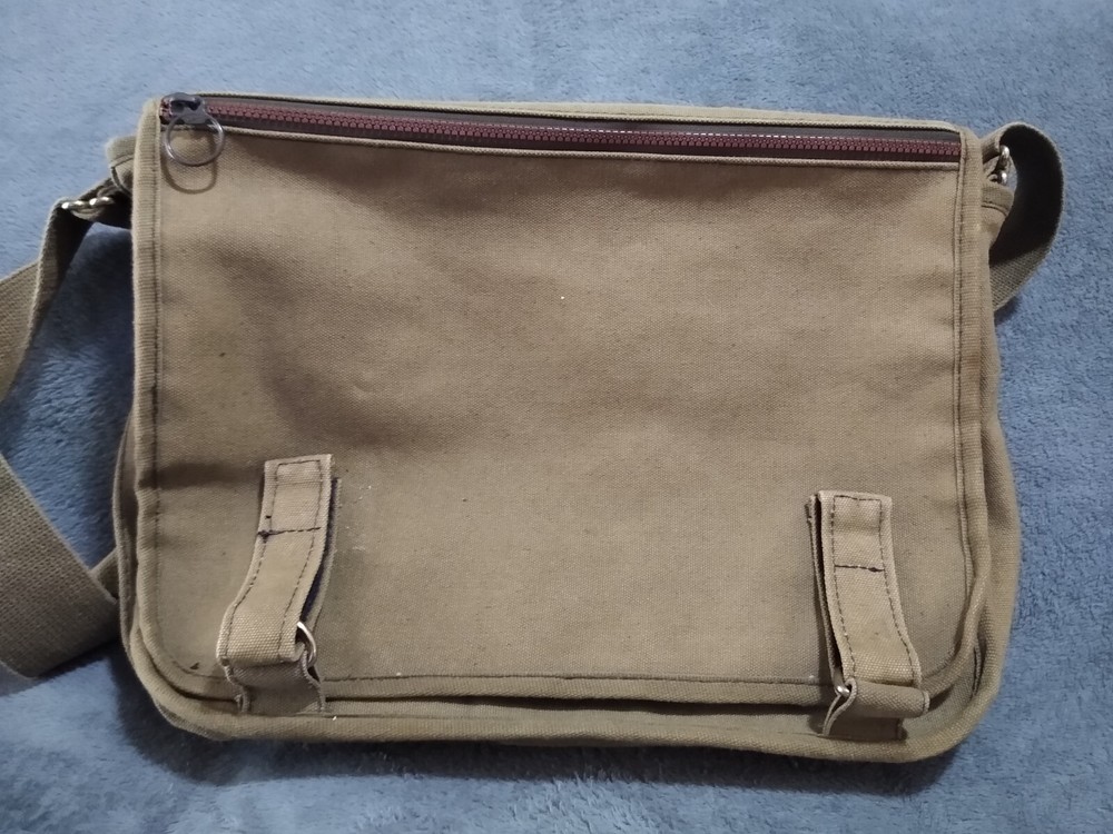 vintage military messenger bag canvas