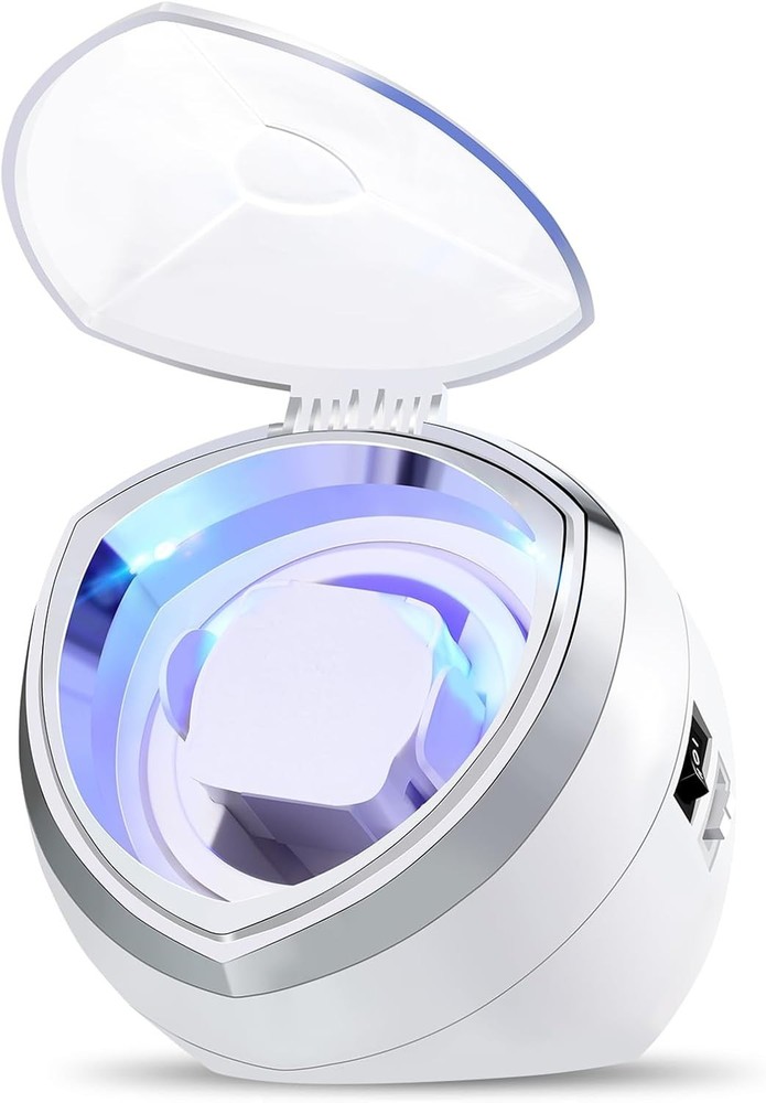 Single Automatic Watch Winder with Quiet Motor, 4 Rotation Mode Settings, Sui...