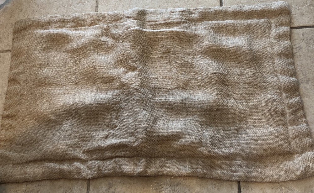Chooty & co Pillow King Pillow Sham Burlap Natural Lined