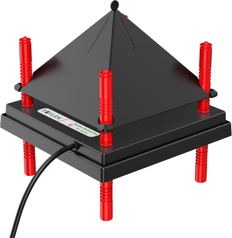 Chick Brooder Heating Plate with anti Stand Cone, Brooder Heater for Chicks (10"