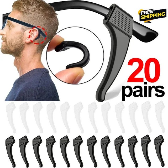 Silicone Eyeglass Ear Hooks Adjustable Anti-Slip Glasses Strap Holders