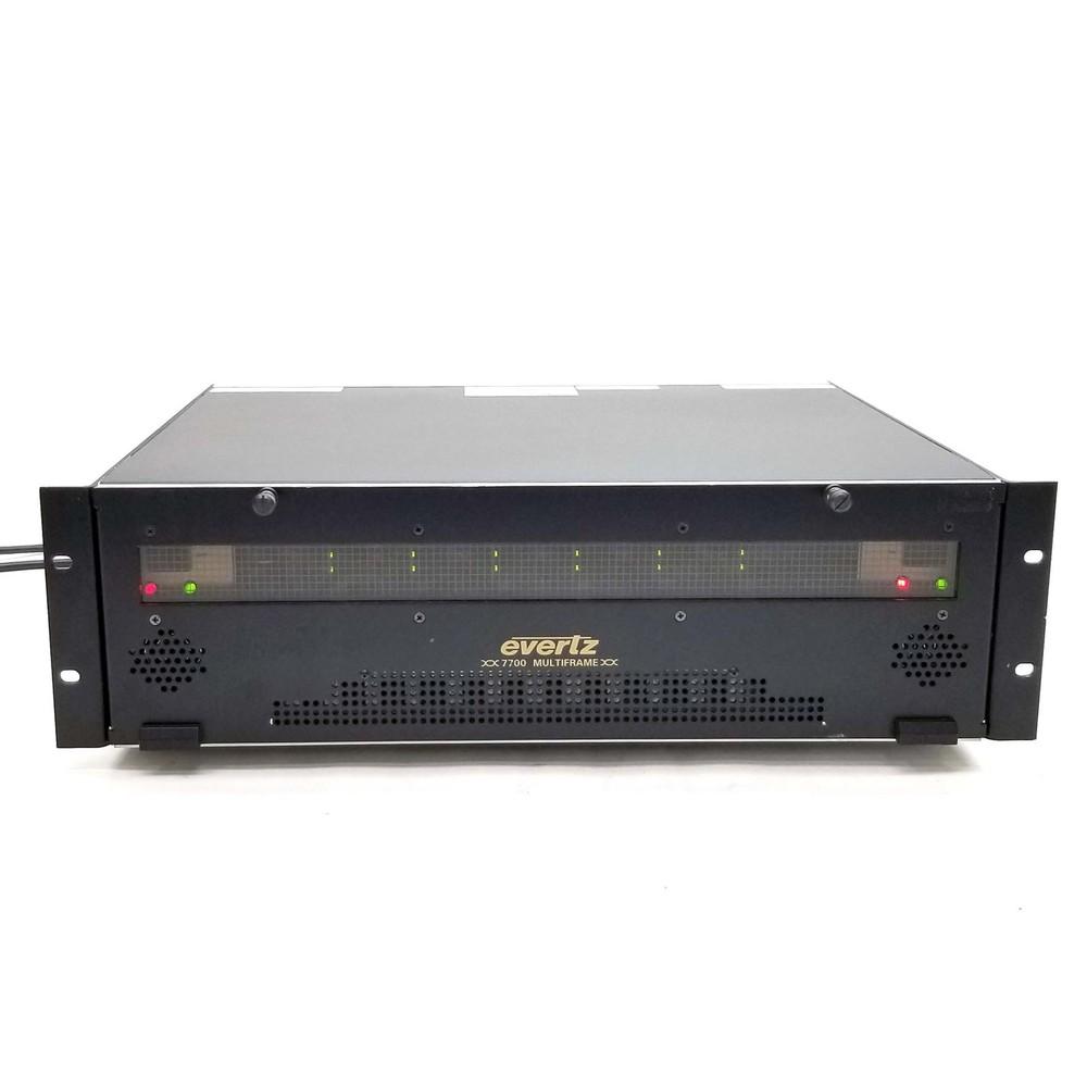 Evertz 7700FR-C Compact Distribution Frame w/7700/7746 Modules, Frame Controller