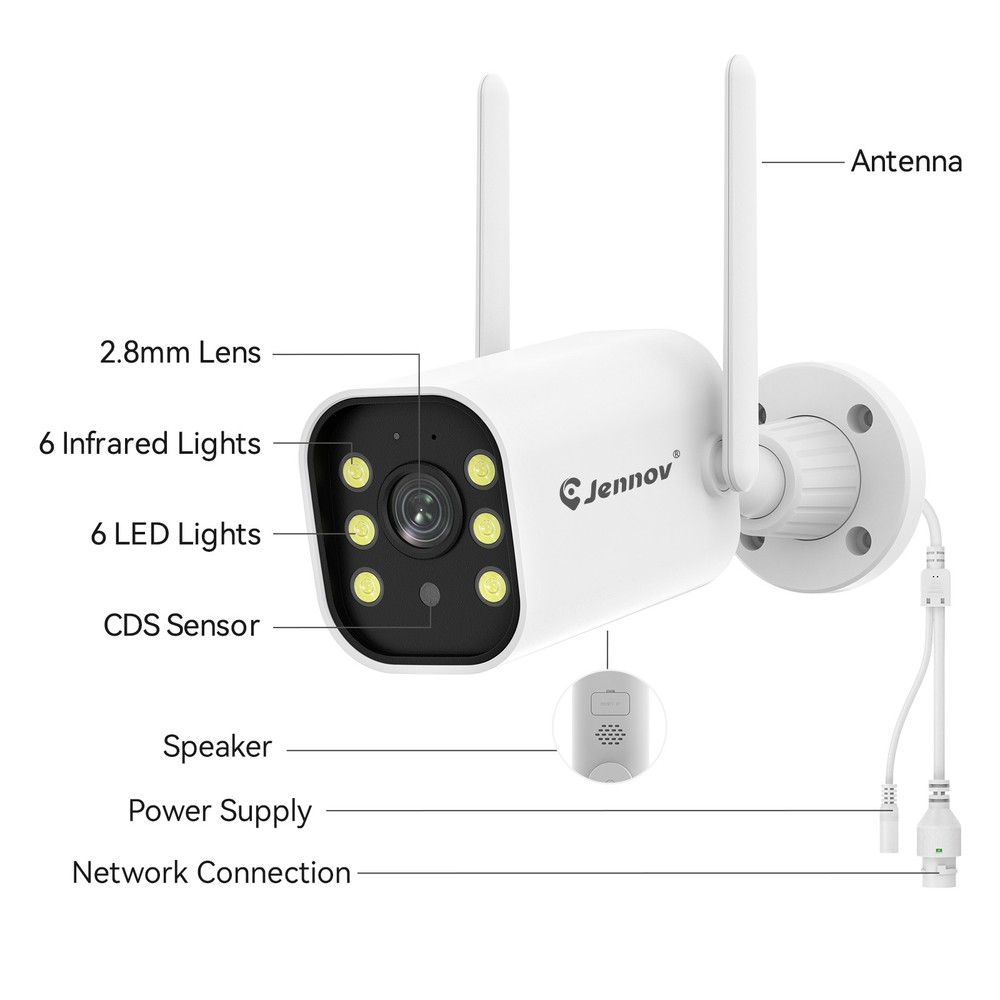 WIFI Home IP Security Camera 5MP System Wireless CCTV PTZ Smart Night Vision